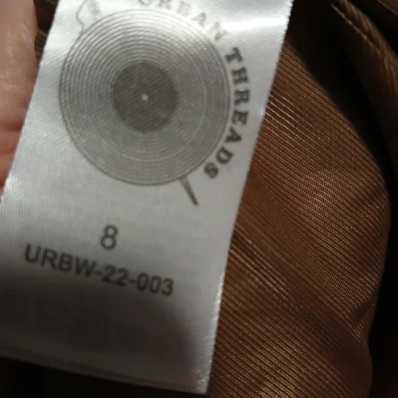 Urban threads  NWT ladies sport jacket. Brown plaid. Size 8. - Picture 8 of 12